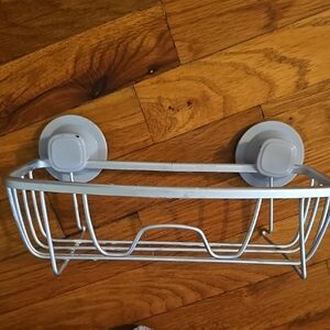 Sleek Silver Shower Caddy